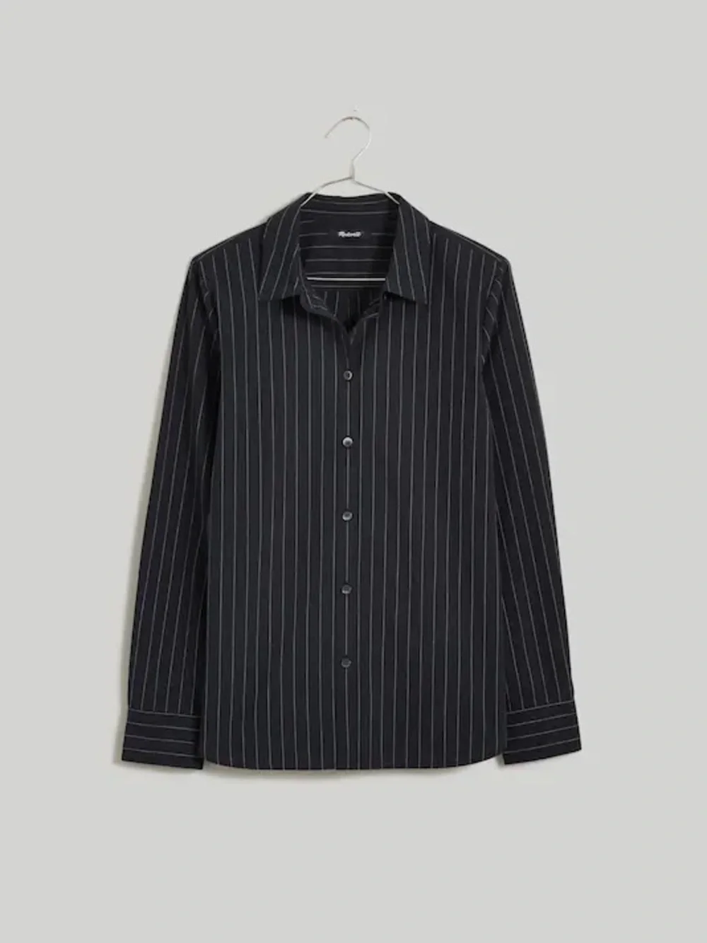Madewell Signature Poplin Button-Up Shirt in Pinstripe